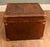 Brown Vintage Campaign Leather Trunk For Sale - Image 8 of 10