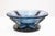 Late 20th Century John Lewis Blue Glass Bowl or Vessel With Metal Detailing Postmodern Art Glass For Sale - Image 5 of 6