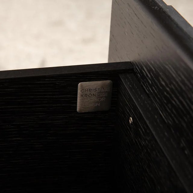 Shape 13 Wooden Sideboard Black - Brown Console Table by Chrstine Kröncke For Sale - Image 5 of 11