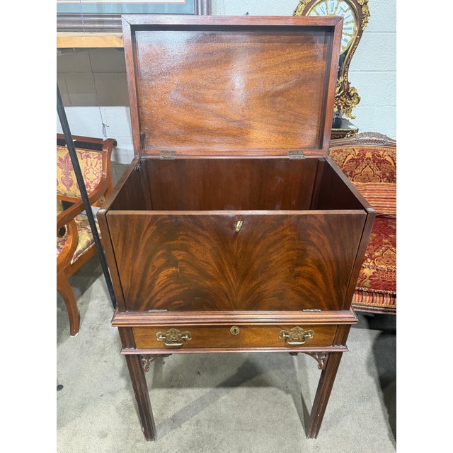 Early 21st Century Chippendale Style Drop Cabinet For Sale - Image 5 of 8