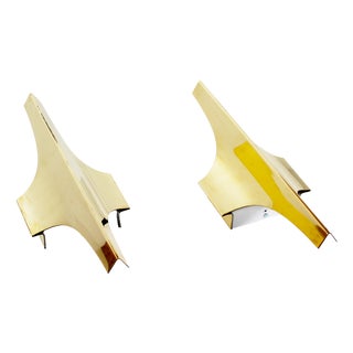 Vintage Brass Wall Lights from Doria Leuchten, 1970s, Set of 2 For Sale