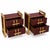 Contemporary Italian Brass and Burgundy Glass Bedside Tables from Justfurnituress SRL, Set of 2 For Sale - Image 3 of 10