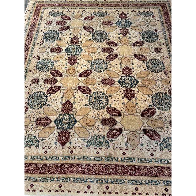 Traditional Vintage Lahore Wool Rug For Sale - Image 3 of 8