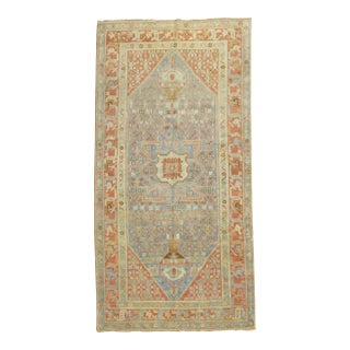 Antique Zabihi Collection Malayer Light Blue Persian Rug - 4'10" x 8'10" For Sale