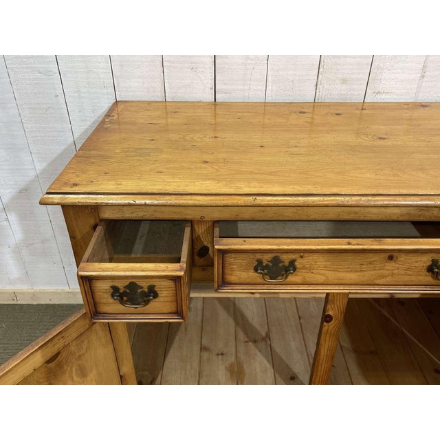 English Fir Wood Sideboard, 1950s For Sale - Image 6 of 16