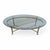 Late 20th Century Attributed LaBarge Glass Top Brass Coffee Table For Sale - Image 14 of 18