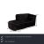 The ICONX Studios chaise lounge is covered with a black velvet and is floor deep. They characterize the minimalist,...