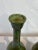 Contemporary Green Vases with Crackle Glaze and Aged Green Finish - a Pair For Sale - Image 3 of 11