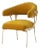Modern Chair in Gold Velvet For Sale