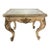 Antique Continental Giltwood Coffee Table With Original Foxed Mirror For Sale
