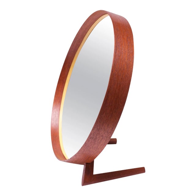 Swedish Teak Table Mirror by Uno and Östen Kristiansson for Luxus For Sale