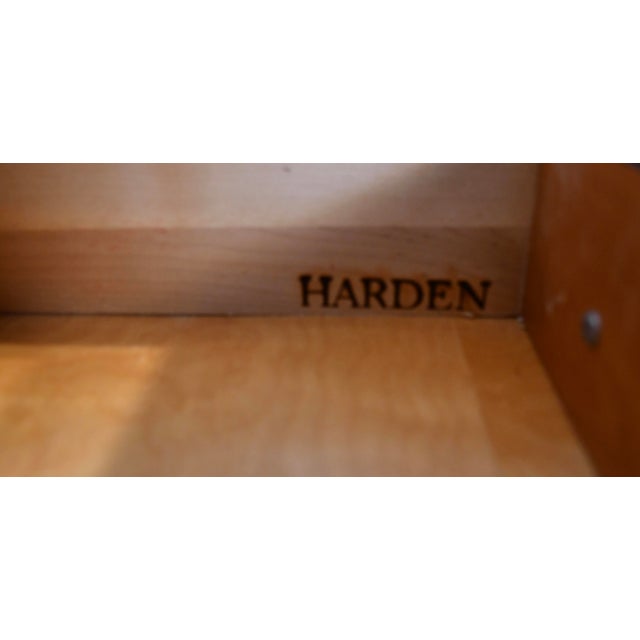 1960s Pair Harden English Traditional Cherry Wood Chest of Drawers / Commodes For Sale - Image 13 of 16