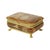 Brown Vintage Italian Jewelry Box in Alabaster with Gold Lions Paws, 1960s For Sale - Image 8 of 13