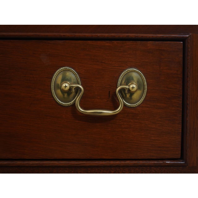 Brown Stickley 3 Drawer Mahogany Chairside Accent Chest For Sale - Image 8 of 18