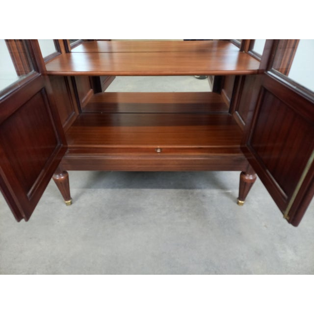 Louis XVI Mahogany Showcase, 1950s For Sale - Image 14 of 18