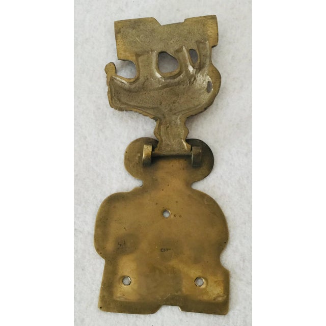 Before door bells and Ring, there were Door Knockers! This vintage brass door knocker is in the shape of an elephant...