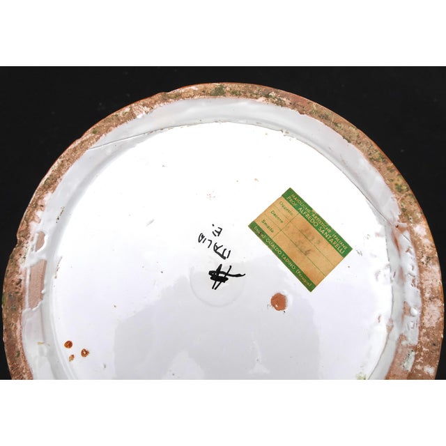 Italian Vase Majolica Ceramic from Proffessor Alfredo Santarelli, Perugia, Italy, 1950s For Sale - Image 11 of 18