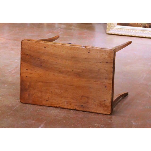 18th Century French Louis XV Walnut Side Table With Drawer For Sale - Image 13 of 14