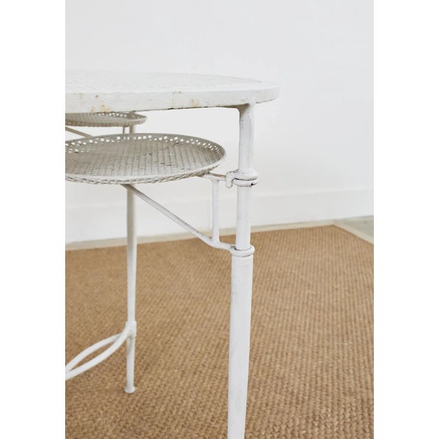 Mario Papperzini for Salterini Garden Dining Table With Drink Holders, Attributed For Sale - Image 9 of 13