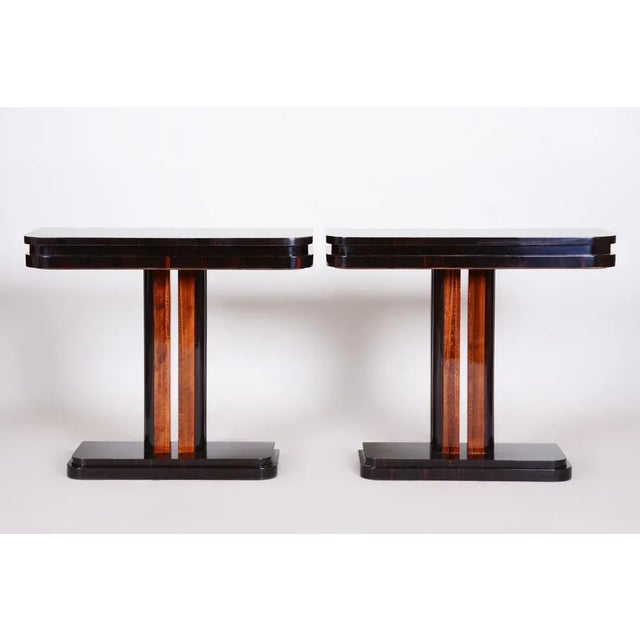 Art Deco Bedside Tables in High Gloss, France, 1920s, Set of 2 For Sale - Image 11 of 13