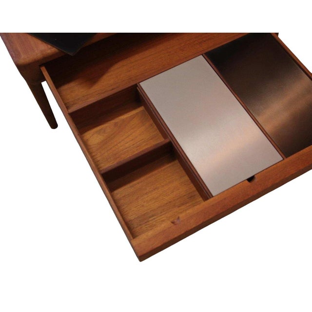 CFC Silkeborg Teak Coffee Table with Drawers by Johannes Andersen for CFC Silkeborg, 1960s For Sale - Image 4 of 18