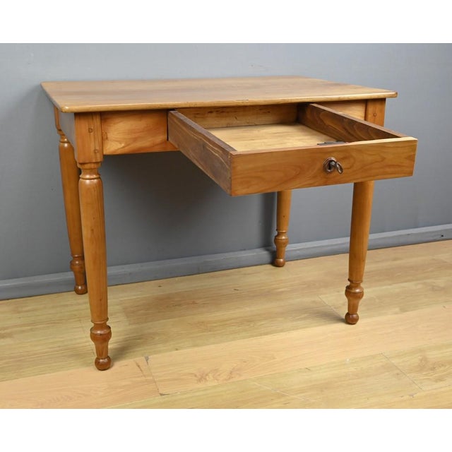 Small Louis Philippe Style Cherrywood Desk, Late 19th Century For Sale - Image 3 of 15