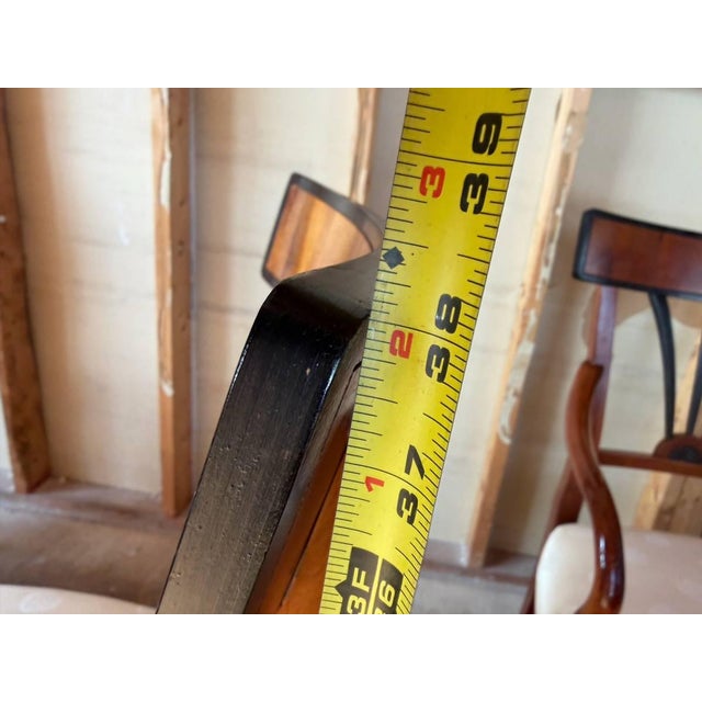 Late 20th Century Set of 4 Century Neoclassical Style Dining Room Chairs For Sale - Image 10 of 17