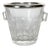 Glass and Silver Ice Bucket, France, 1970s For Sale