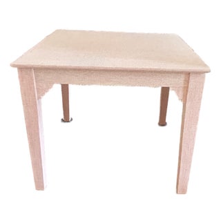 Attributed Osborne & Little Pink Raffia Grasscloth Game Table For Sale