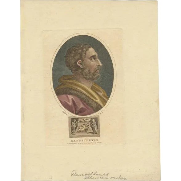 Wilkes, Portrait of Demosthenes, 1803, Print For Sale