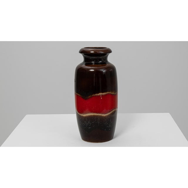 Mid-Century Modern 20th Century German 'W. Germany' Ceramic Vase For Sale - Image 3 of 18