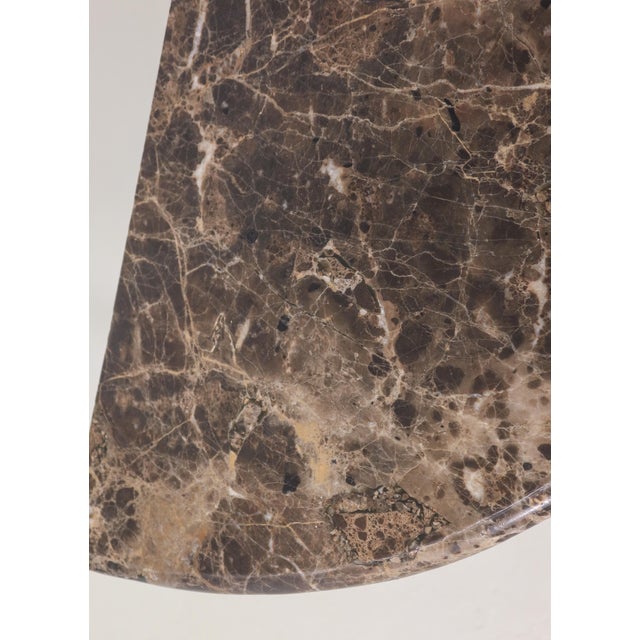 Antique French Inlaid Marble Top Console Table | Chairish