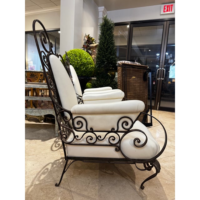 Mid-Century Modern 2 1940s French Garden Chairs For Sale - Image 3 of 4