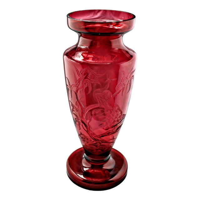 Hand Carved Vase, 1972 For Sale