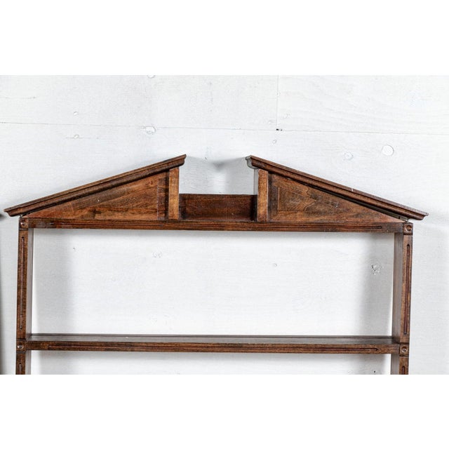 Wood Vintage Wooden Wall Mounted Plate Racks—A Pair For Sale - Image 7 of 9