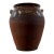 Late 19th Century Antique French Brown Glazed Confit Pot With Wooden Lid For Sale