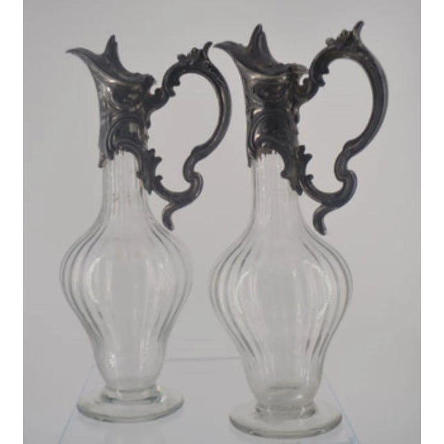 Mid 20th Century Mid 20th Century Spectre and Glass Decanters- Set of 2 For Sale - Image 5 of 5