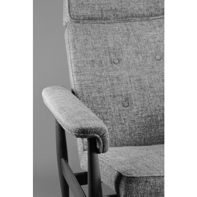 1960s Mid-Century Modern Grey Lounge Chair, 1960s For Sale - Image 5 of 12