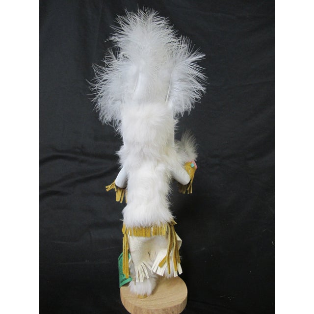 Mid 20th Century Navajo Native American 15" White Cloud Kachina Doll Statue Signed Begay For Sale - Image 5 of 8