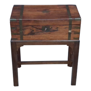 19th Century George III Rosewood Lap Desk on Stand, Circa 1810s