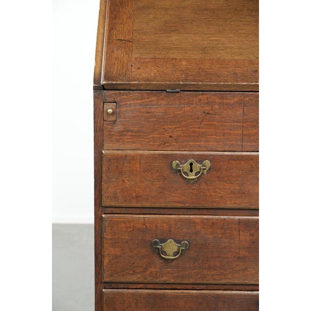Antique English Oak Secretary, 18th Century For Sale - Image 12 of 16