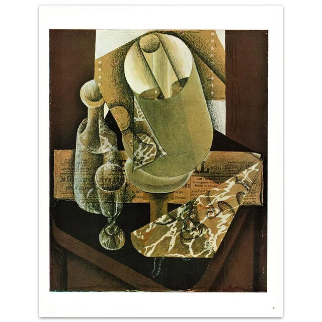 1940s 1940s After Juan Gris "The Lamp" Cubist Full-Color Print From Geneva For Sale - Image 5 of 6