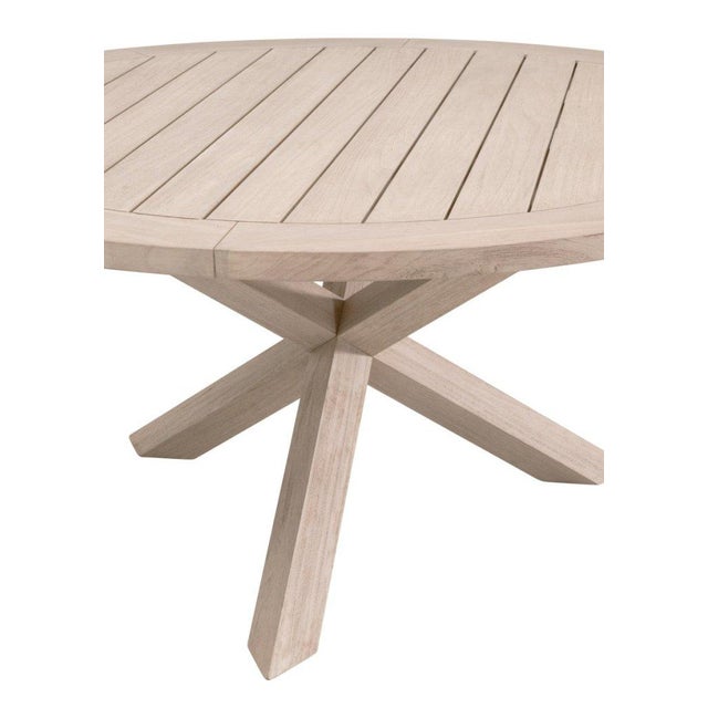 Essentials for Living Boca Outdoor Round Dining Table For Sale - Image 4 of 5
