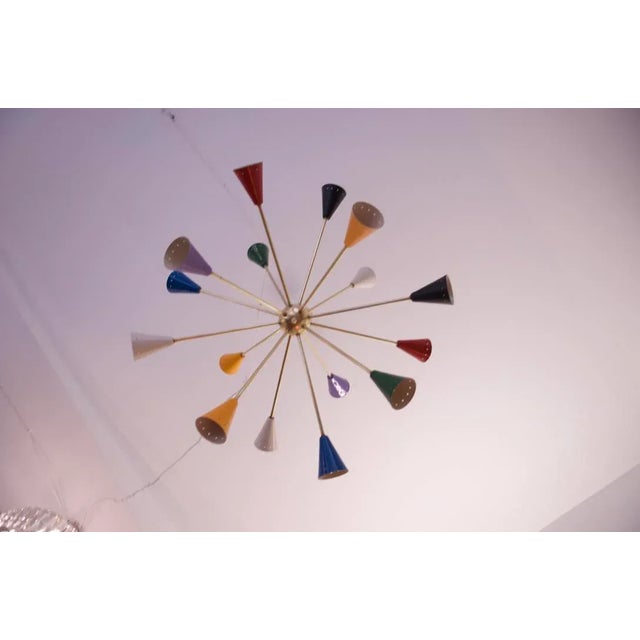 Mid-Century Modern Mid-Century Italian Sputnik Chandelier, 1958 For Sale - Image 3 of 15