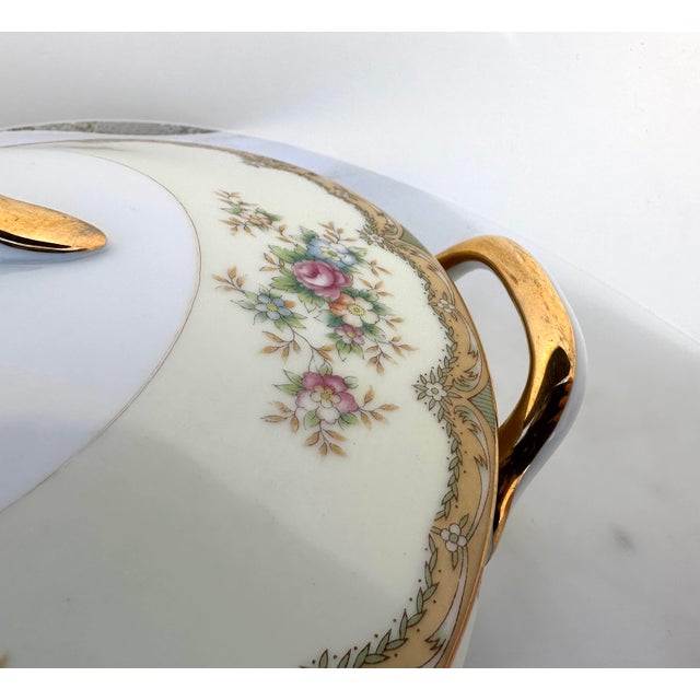 Ceramic Vintage Covered Vegetable Serving Dish For Sale - Image 7 of 9