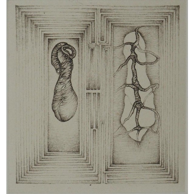 Fred DEUX (1924-2015)Double games, 1998Original engraving (Moret workshop)Signed in pencilNumbered out of 45On Hahnemuhle...