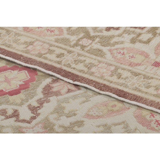 Textile Vintage Bessarabian Kilim Rug in Beige With Floral Patterns - Rug & Kilim For Sale - Image 7 of 7