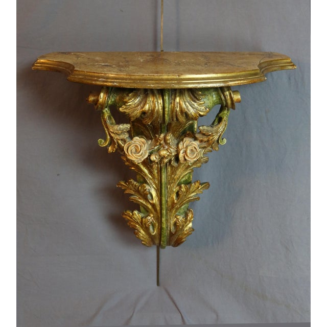 20th-Century Painted and Gilded Wooden Console Tables, 1960s, Set of 2 For Sale - Image 12 of 13
