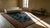 Beautiful Navy Blue and Rust Color Floral Minimalist Pattern Antique Chinese Art Deco Rug For Sale - Image 16 of 16