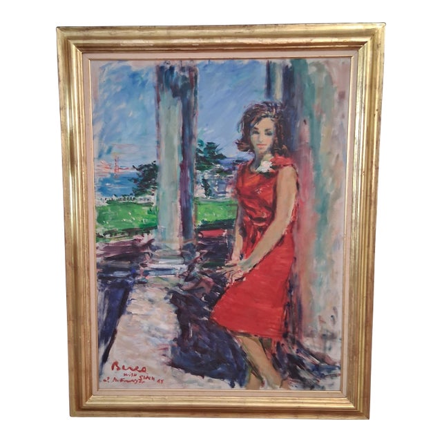 Mid 20th Century Dimitrie De Berea Oil on Canvas Great Provenance! For Sale